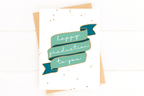 Happy Graduation To You Banner Card for Grad by Five Dot Post