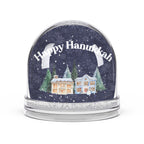 Happy Hanukkah Winter Village Snow Globe Decoration for mantel, Hanukkah globe Home Decor La Vie Bien Happy Hanukkah Winter Village Snow Globe Decoration for mantel, Hanukkah globe