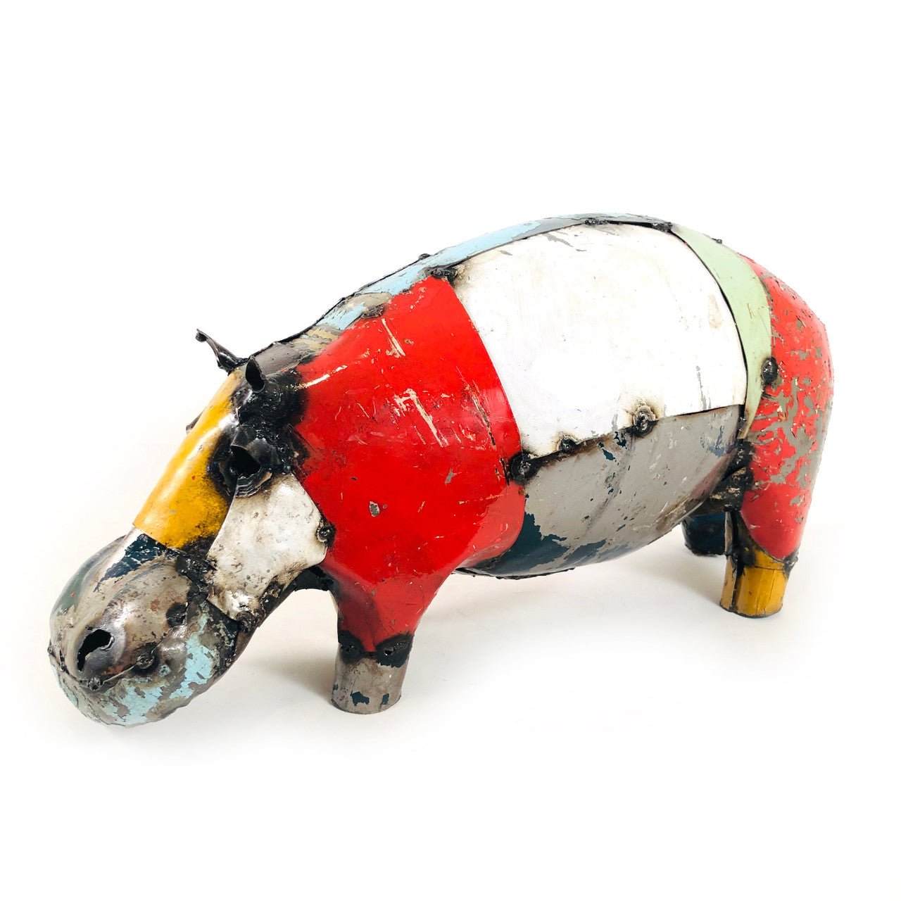 Happy Hippo - Recycled Metal La Vie Bien Happy Hippo - Recycled Metal