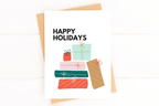 Happy Holidays Cute Gifts Holiday Card by Five Dot Post