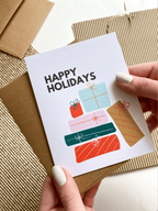 Happy Holidays Cute Gifts Holiday Card by Five Dot Post