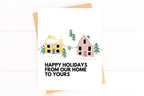 Happy Holidays From Our Home to Yours Holiday Card by Five Dot Post