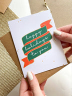 Happy Holidays to You Banner Holiday Card by Five Dot Post