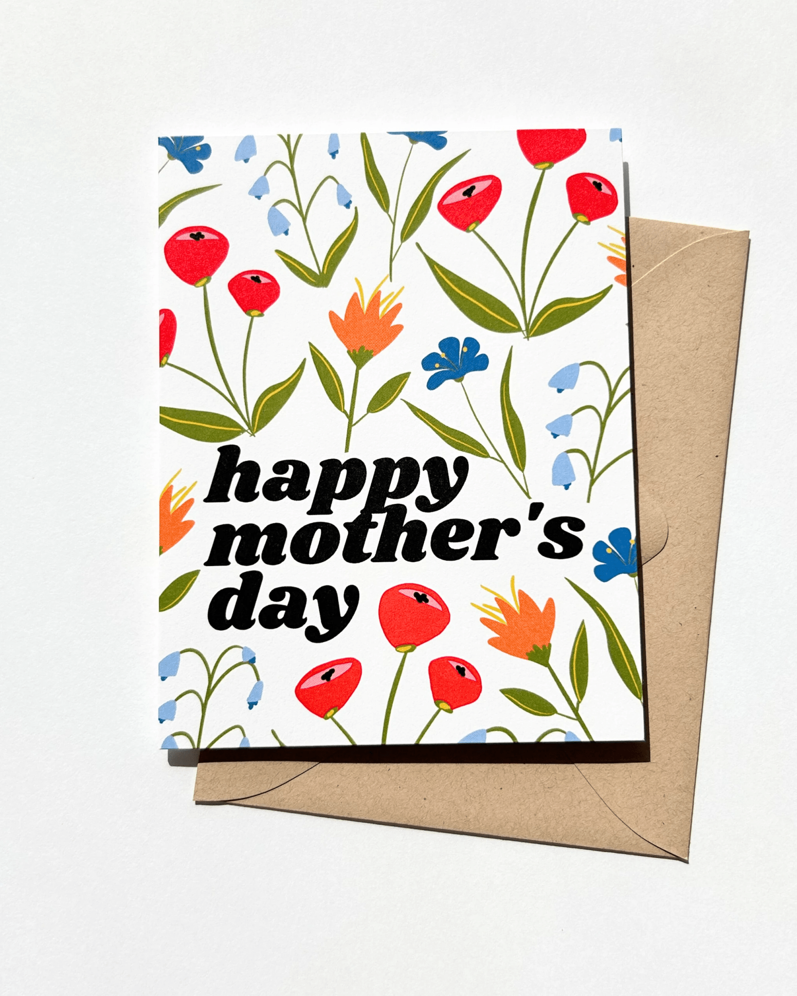 Happy Mother's Day Card Floral Mother's Day Card Modern Mother's Day Card by Five Dot Post