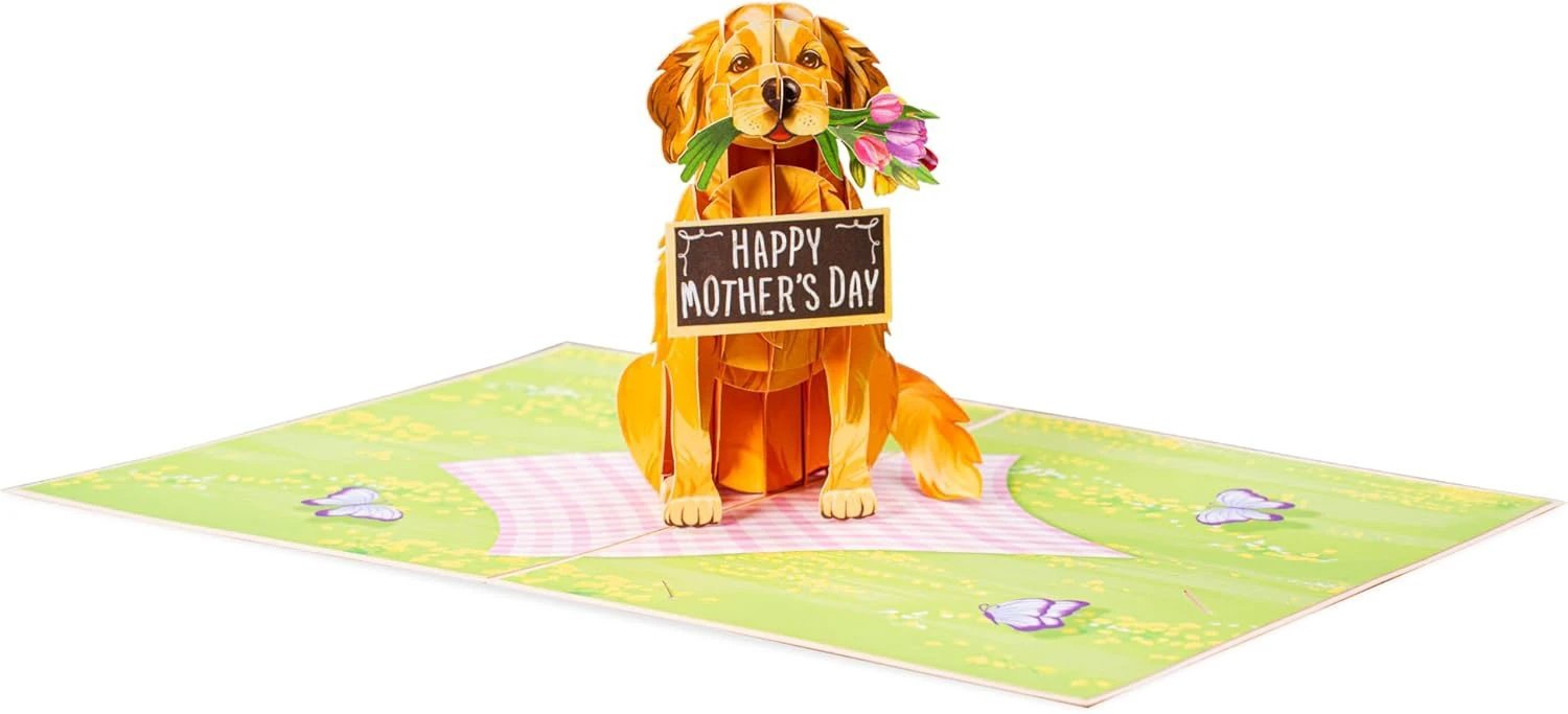 Happy Mother's Day Dog Pop Up Card - 5" x 7" by Paper Love