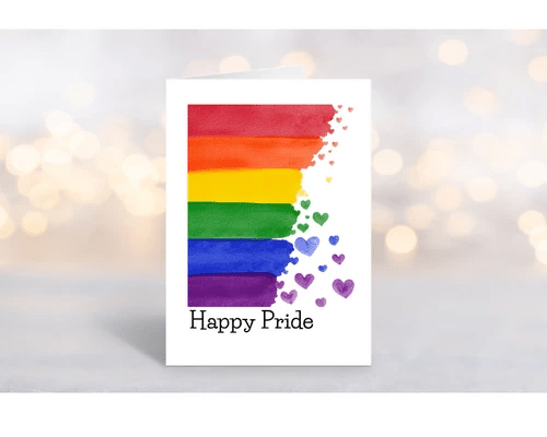 Happy Pride Card by RainBee Designs LLC