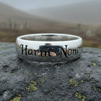 Harm None Wiccan Ring in Sterling Silver Ring La Vie Bien Harm None Wiccan Ring in Sterling Silver