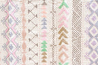 Harmonious Lavender Hand - stitched Cotton Tribal Kantha Throw