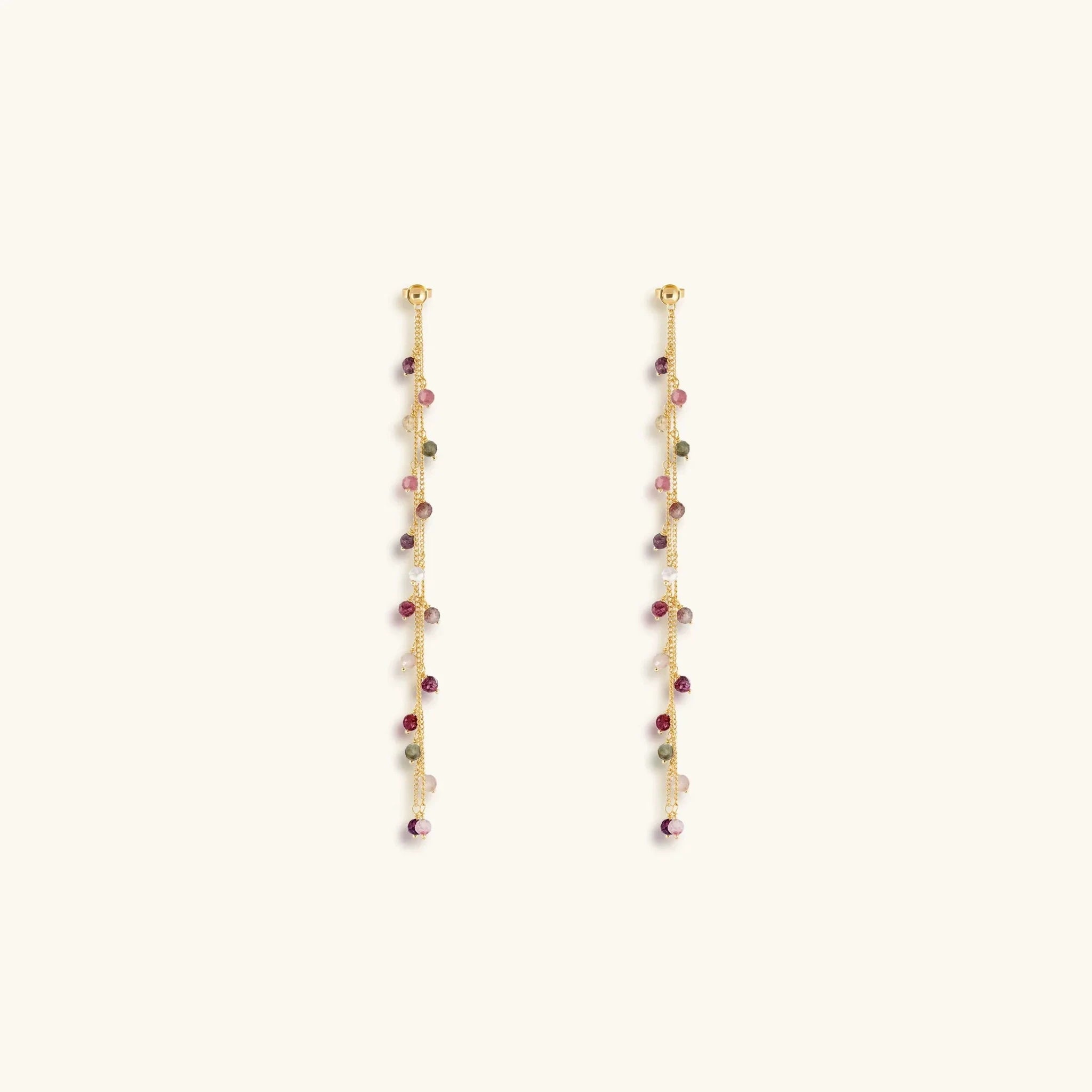 Harmony's Radiance Tourmaline Drop Earrings by Karma and Luck