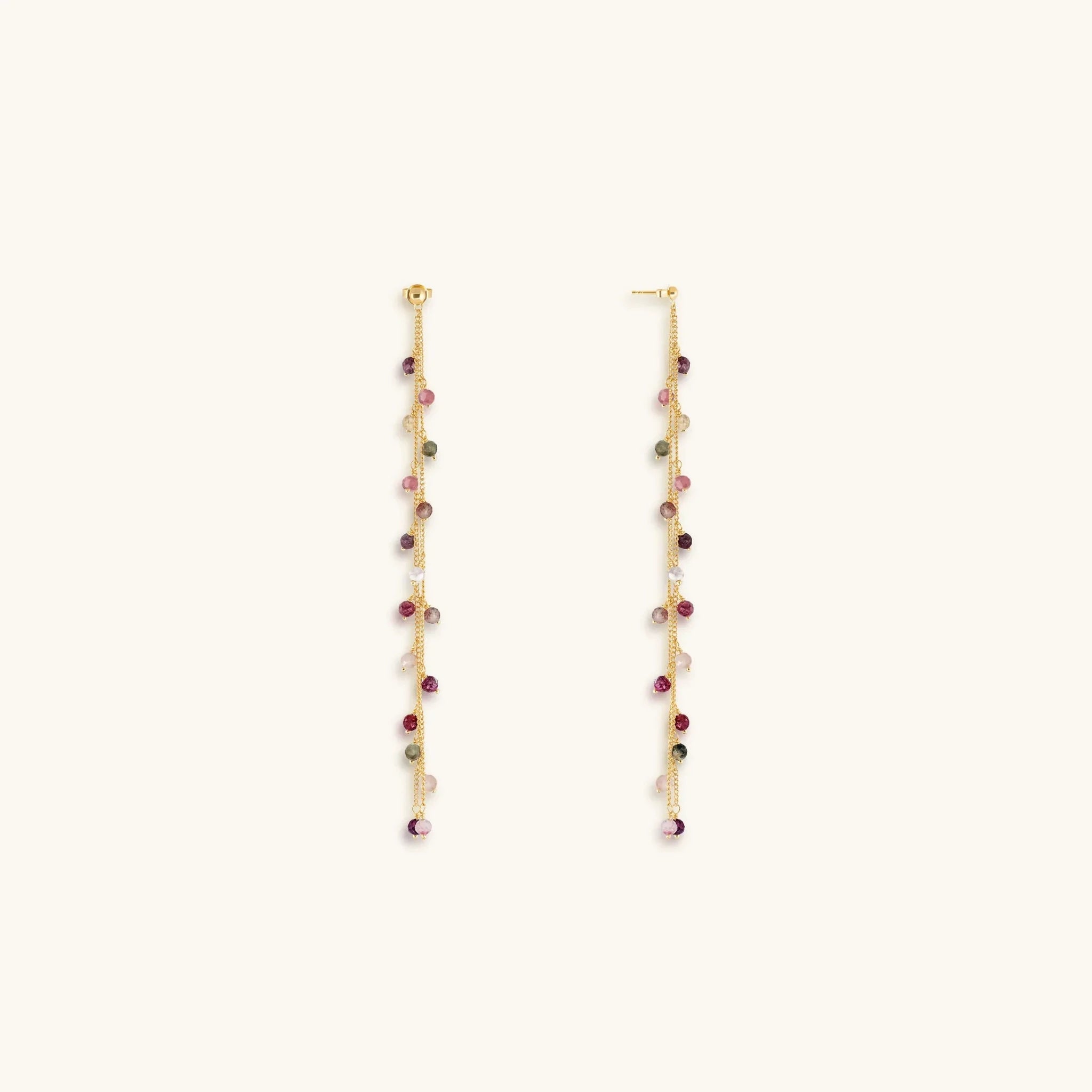 Harmony's Radiance Tourmaline Drop Earrings by Karma and Luck