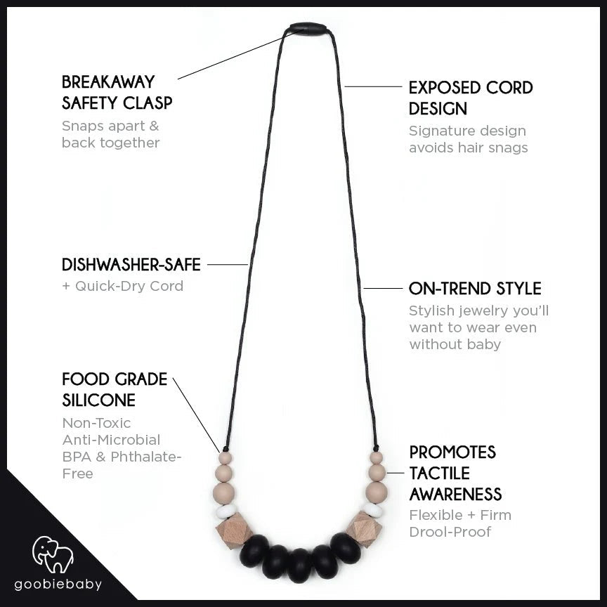 Harper Teething Necklace - 4 Colors! Baby & Toddler La Vie Bien Harper Teething Necklace - 4 Colors!