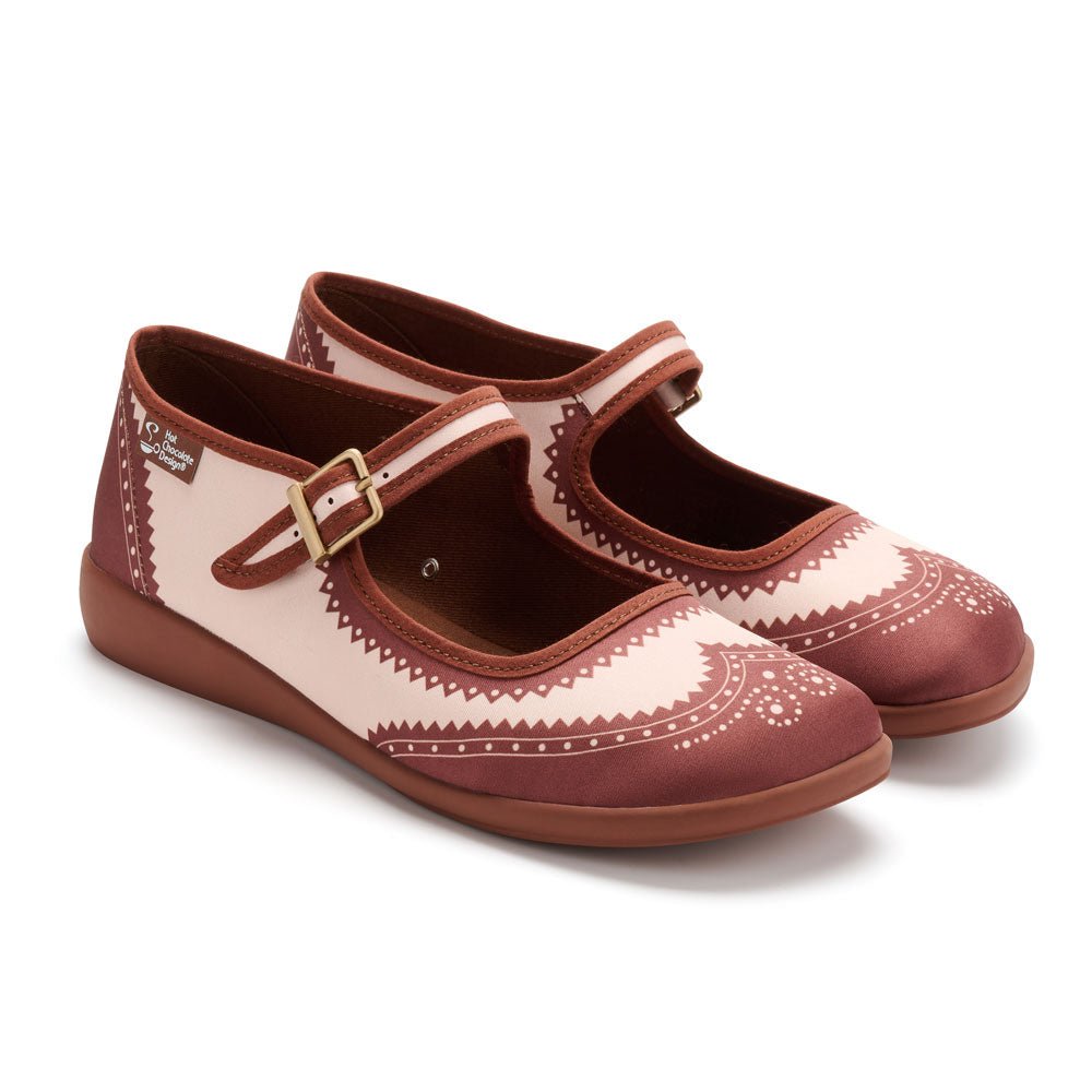 Havana Coffee Women's Mary Jane Flats Mary Jane Flats La Vie Bien Havana Coffee Women's Mary Jane Flats