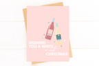 Have a White or Red Christmas Wine Holiday Card by Five Dot Post