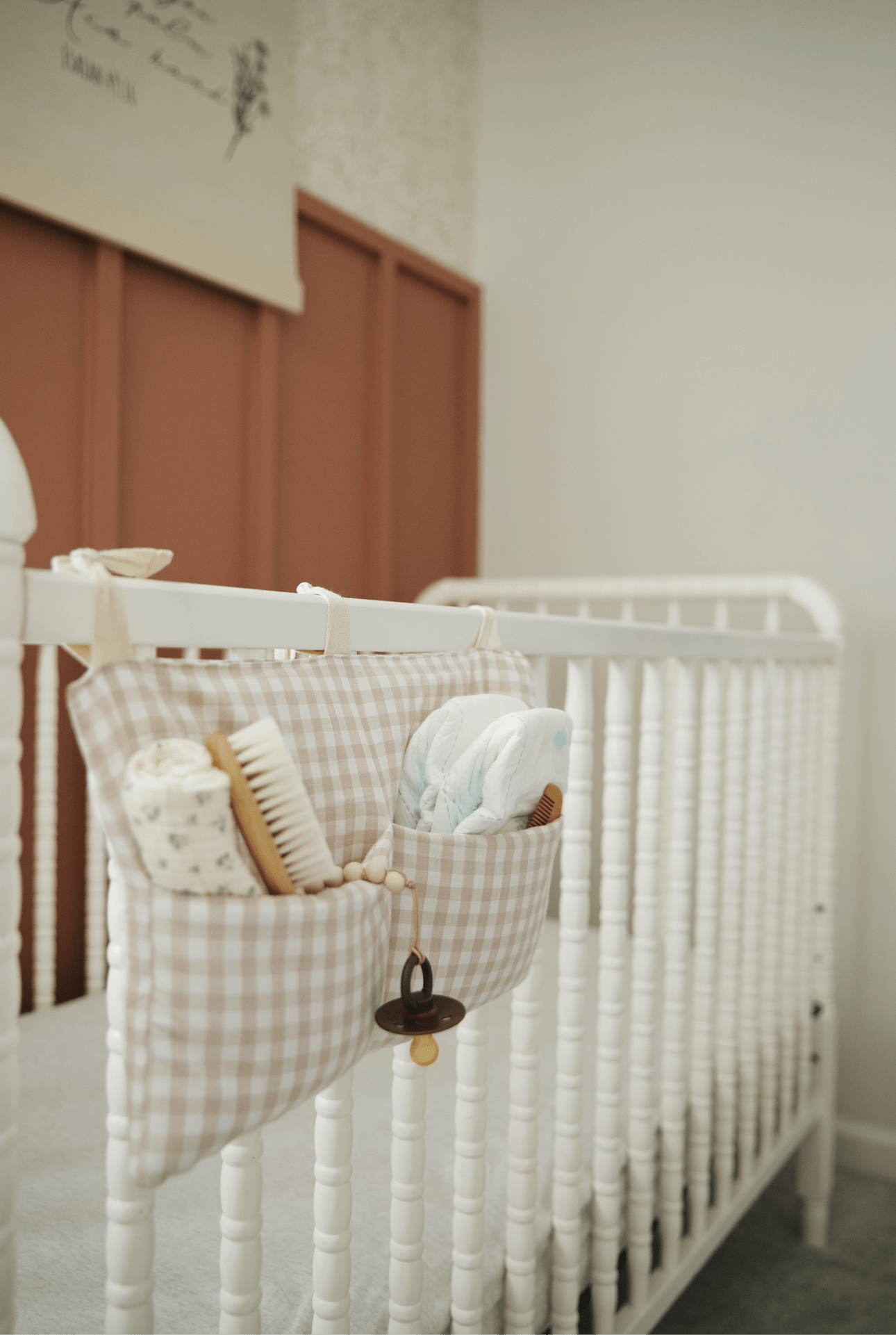 Haven Baby Crib Diaper Caddy Storage Organizer Nursery Room Baby Crib Storage La Vie Bien Haven Baby Crib Diaper Caddy Storage Organizer Nursery Room