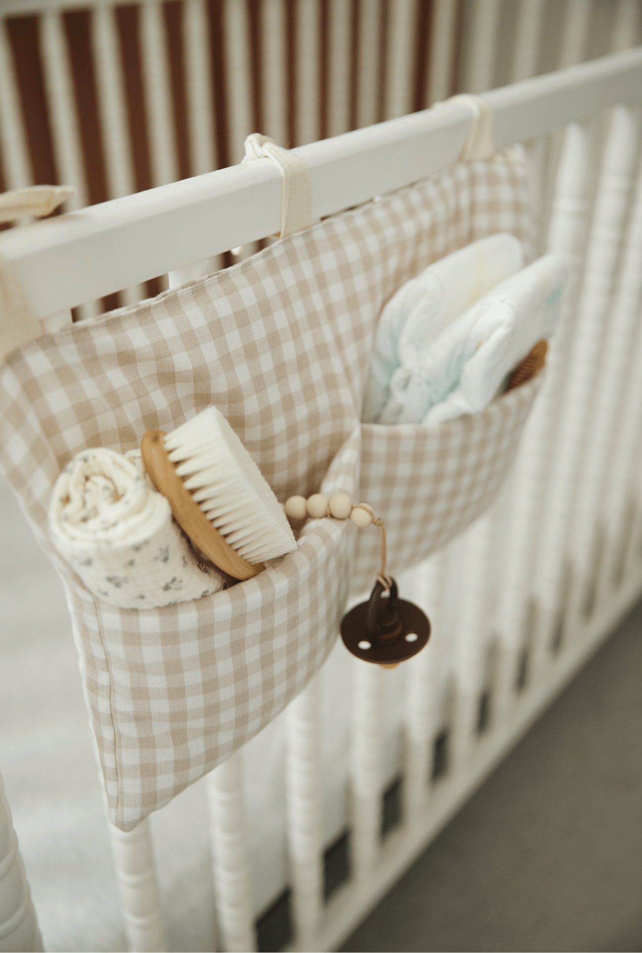 Haven Baby Crib Diaper Caddy Storage Organizer Nursery Room Baby Crib Storage La Vie Bien Haven Baby Crib Diaper Caddy Storage Organizer Nursery Room