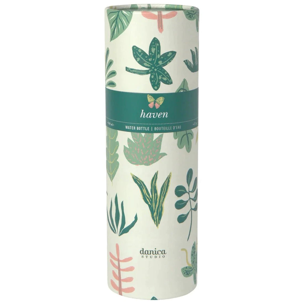 Haven Hydration Stainless Steel Water Bottle in Gift Tube | 17 oz | Gift for Her by The Bullish Store