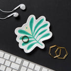 Haven Palm Tree Shaped Ceramic Trinket Tray | Catch - all Decorative Tray | 4.75” x 4” Decorative Trays La Vie Bien Haven Palm Tree Shaped Ceramic Trinket Tray | Catch - all Decorative Tray | 4.75” x 4”