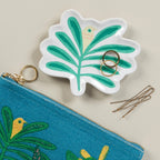 Haven Palm Tree Shaped Ceramic Trinket Tray | Catch - all Decorative Tray | 4.75” x 4” Decorative Trays La Vie Bien Haven Palm Tree Shaped Ceramic Trinket Tray | Catch - all Decorative Tray | 4.75” x 4”