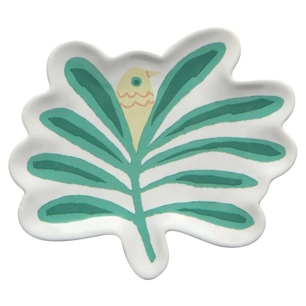 Haven Palm Tree Shaped Ceramic Trinket Tray | Catch - all Decorative Tray | 4.75” x 4” Decorative Trays La Vie Bien Haven Palm Tree Shaped Ceramic Trinket Tray | Catch - all Decorative Tray | 4.75” x 4”