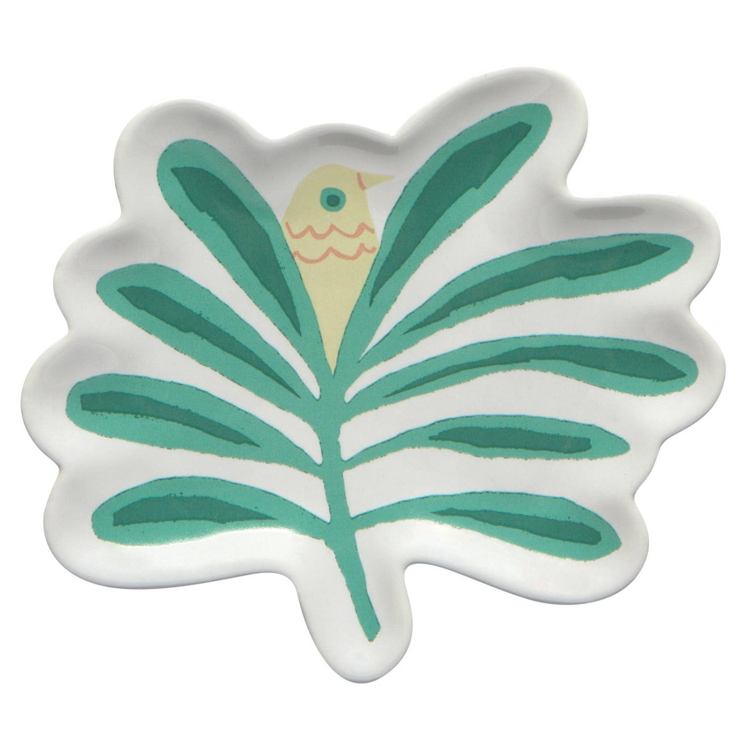 Haven Palm Tree Shaped Ceramic Trinket Tray | Catch - all Decorative Tray | 4.75” x 4” Decorative Trays La Vie Bien Haven Palm Tree Shaped Ceramic Trinket Tray | Catch - all Decorative Tray | 4.75” x 4”