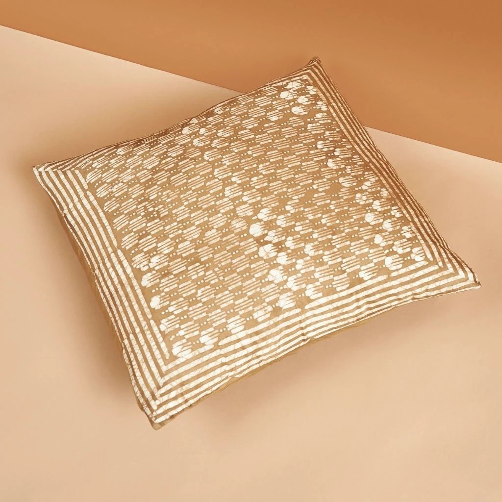Haven Silk Pillow: Gold