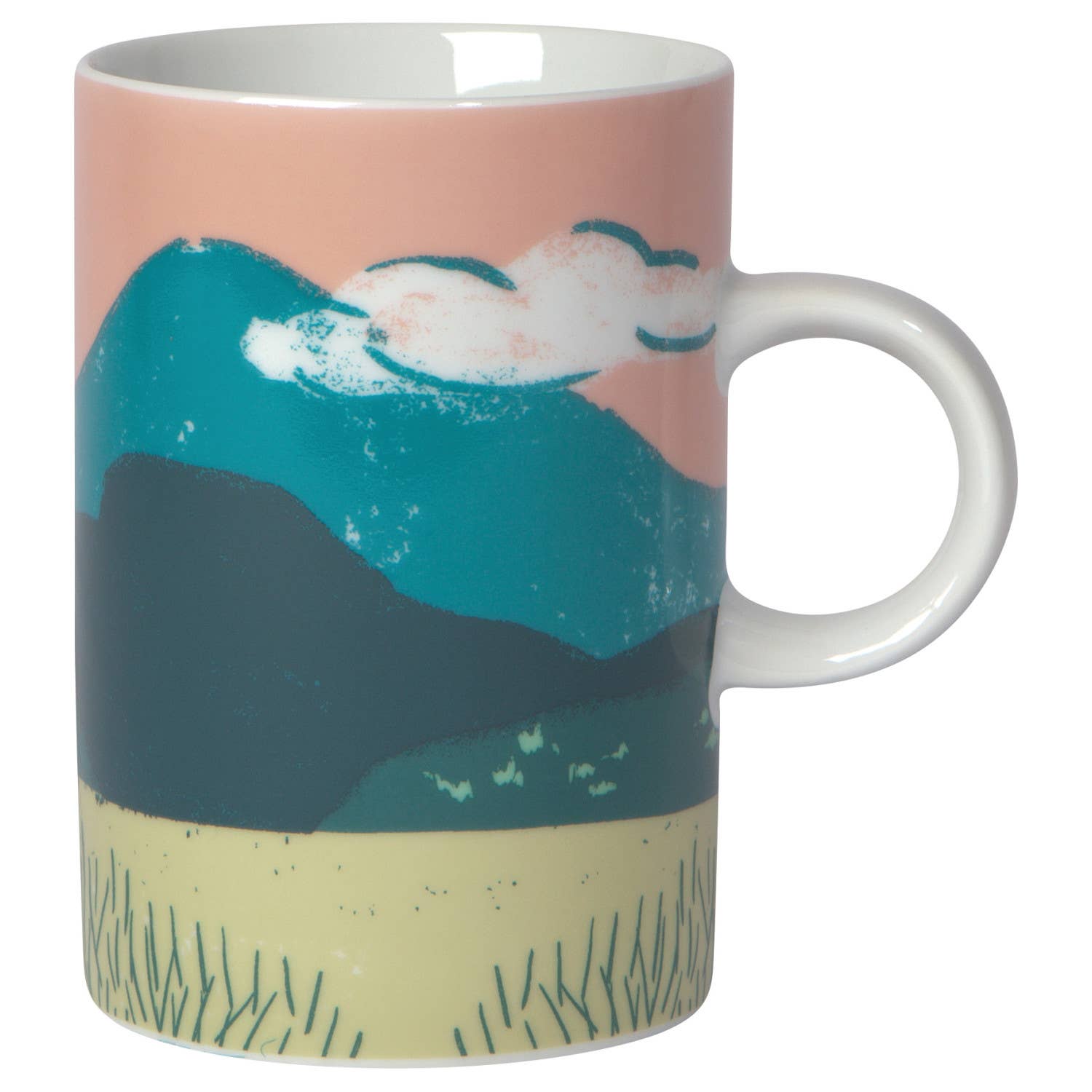 Haven Tall Ceramic Mug | Small Loop Handle Coffee Tea Cup | 14 oz Mug La Vie Bien Haven Tall Ceramic Mug | Small Loop Handle Coffee Tea Cup | 14 oz