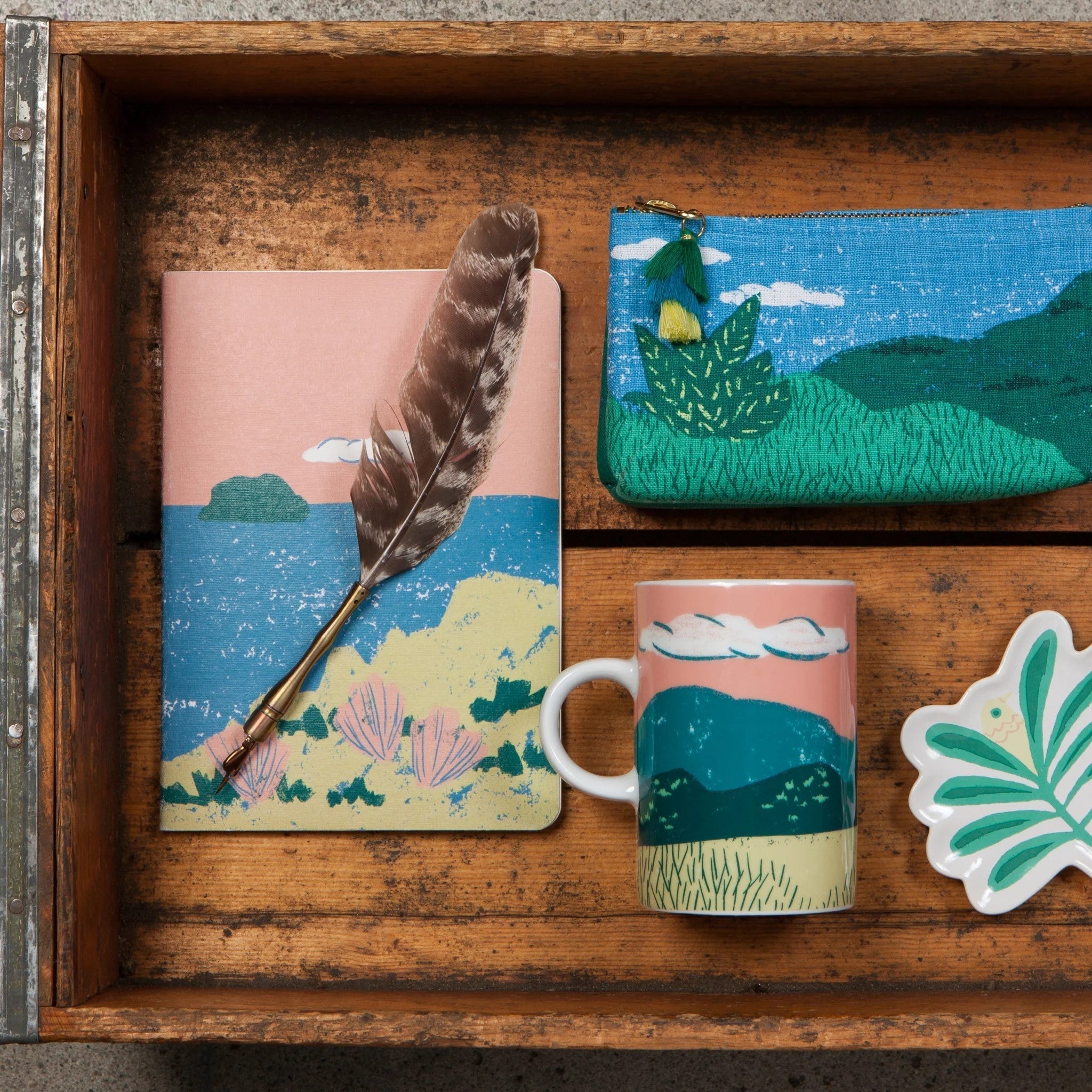 Haven Tall Ceramic Mug | Small Loop Handle Coffee Tea Cup | 14 oz Mug La Vie Bien Haven Tall Ceramic Mug | Small Loop Handle Coffee Tea Cup | 14 oz