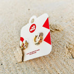 Hawaii 3D Huggie Hoop Earrings by Oh Clementine