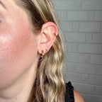 Hawaii 3D Huggie Hoop Earrings by Oh Clementine