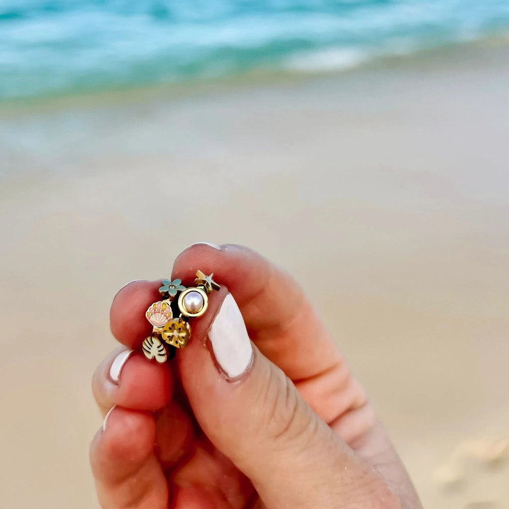 Hawaii 3D Huggie Hoop Earrings by Oh Clementine