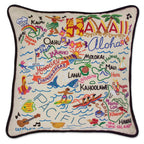 Hawaii Hand - Embroidered Pillow Pillows La Vie Bien Hawaii Hand - Embroidered Pillow