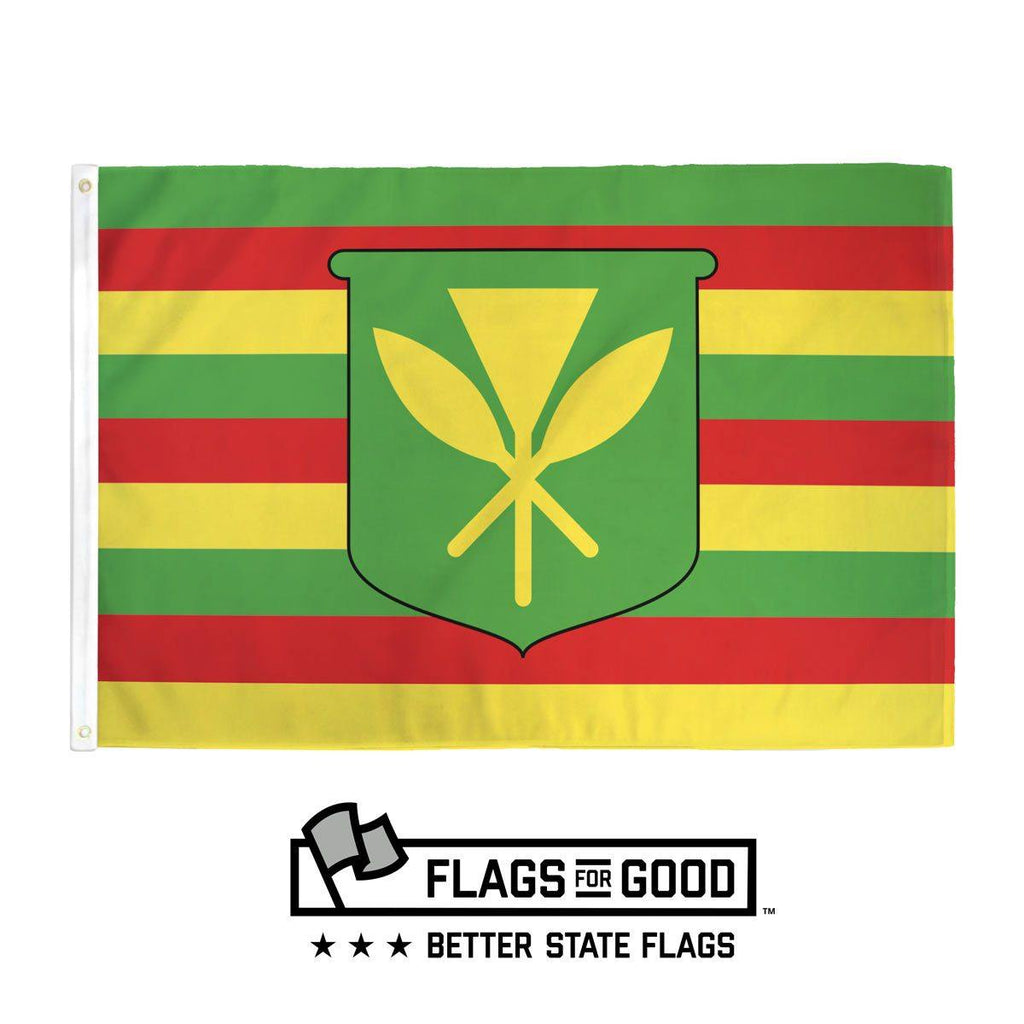 Hawai'i "Kanaka Maoli" Flag Flag La Vie Bien Hawai'i "Kanaka Maoli" Flag