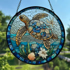 Hawaiian Flower Sea Turtle Suncatcher Gifts La Vie Bien Hawaiian Flower Sea Turtle Suncatcher