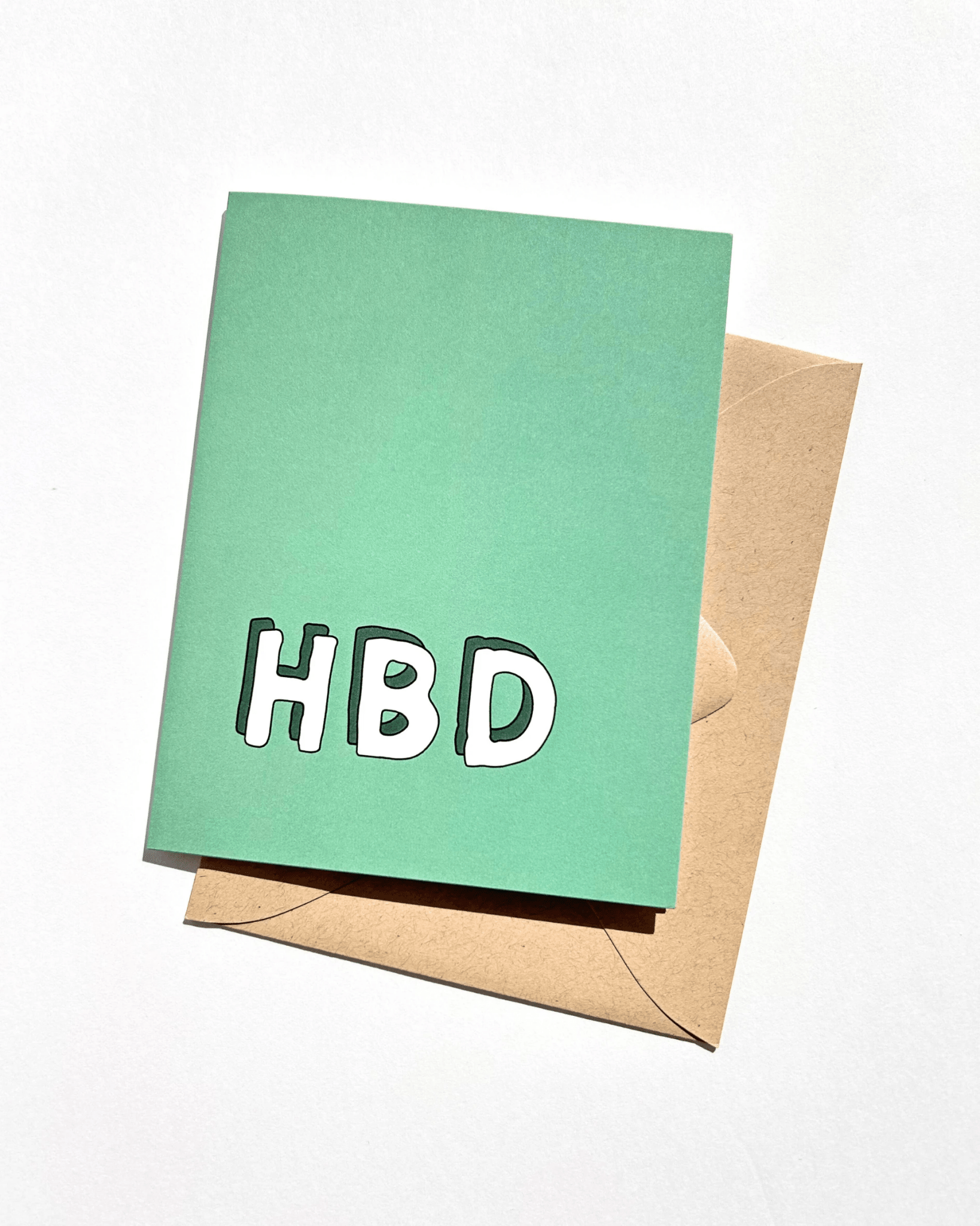 HBD Simple Birthday Card for Boyfriend Husband Guy Birthday by Five Dot Post