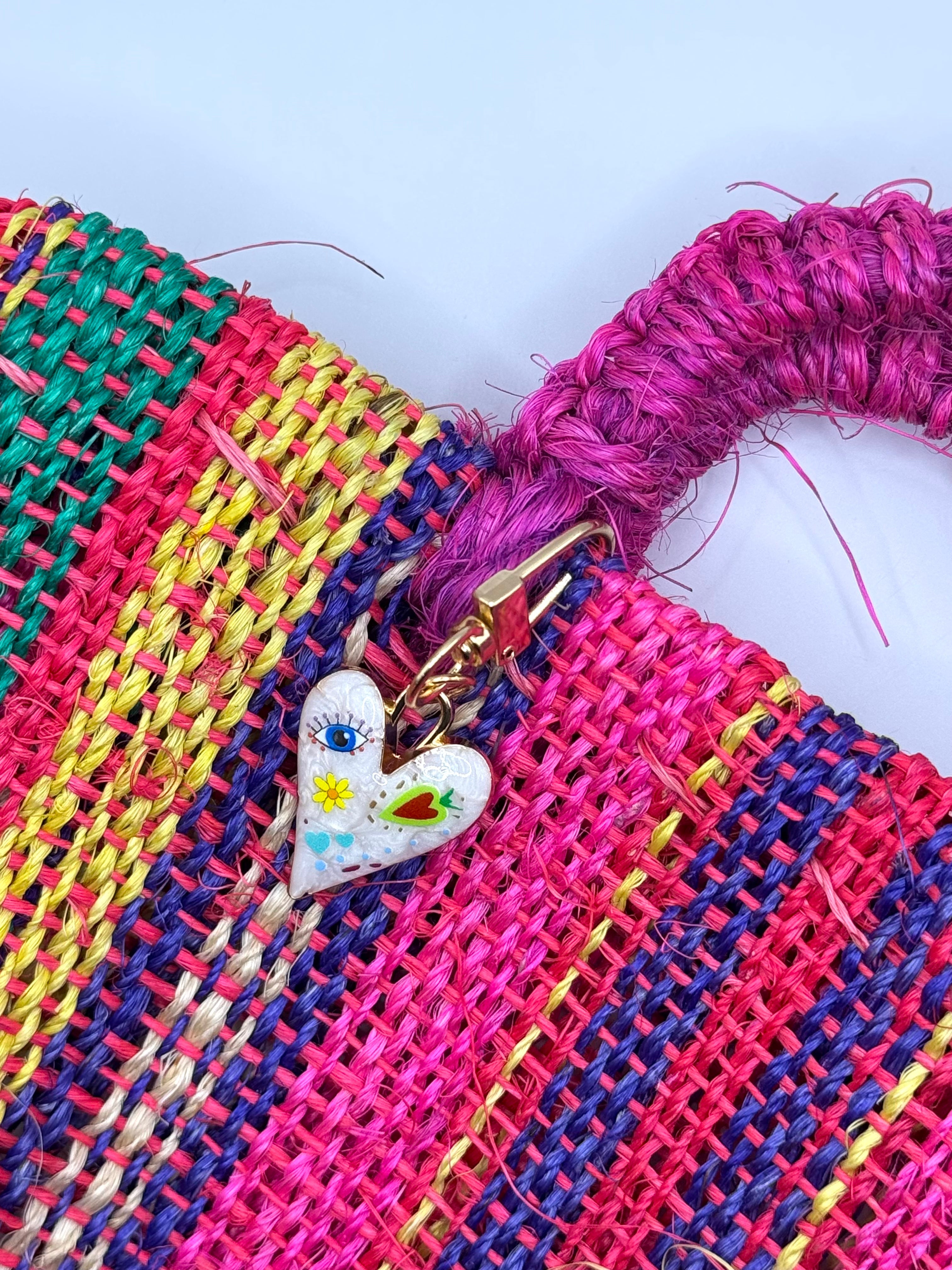 Artsy Heartsy Heart Keychain and Bag Charm