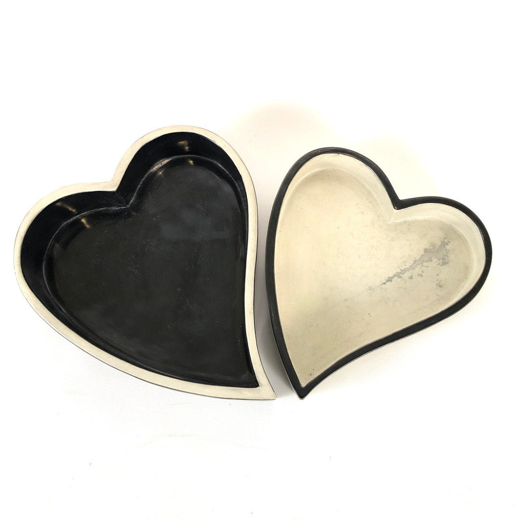 Heart Bowls Black + White La Vie Bien Heart Bowls Black + White
