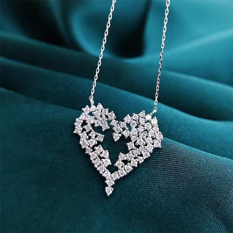 Heart Drop Necklace Necklaces La Vie Bien Heart Drop Necklace