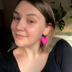 Heart Felt Earrings by honeyloomdesigns