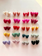 Heart Felt Earrings by honeyloomdesigns