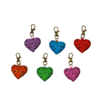 Heart Hmong Embroidered Zipper Pull | Keychain - Thailand Zipper Pulls La Vie Bien Heart Hmong Embroidered Zipper Pull | Keychain - Thailand