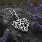 Heart Italian Cimaruta Pendant in Sterling Silver Pendant La Vie Bien Heart Italian Cimaruta Pendant in Sterling Silver