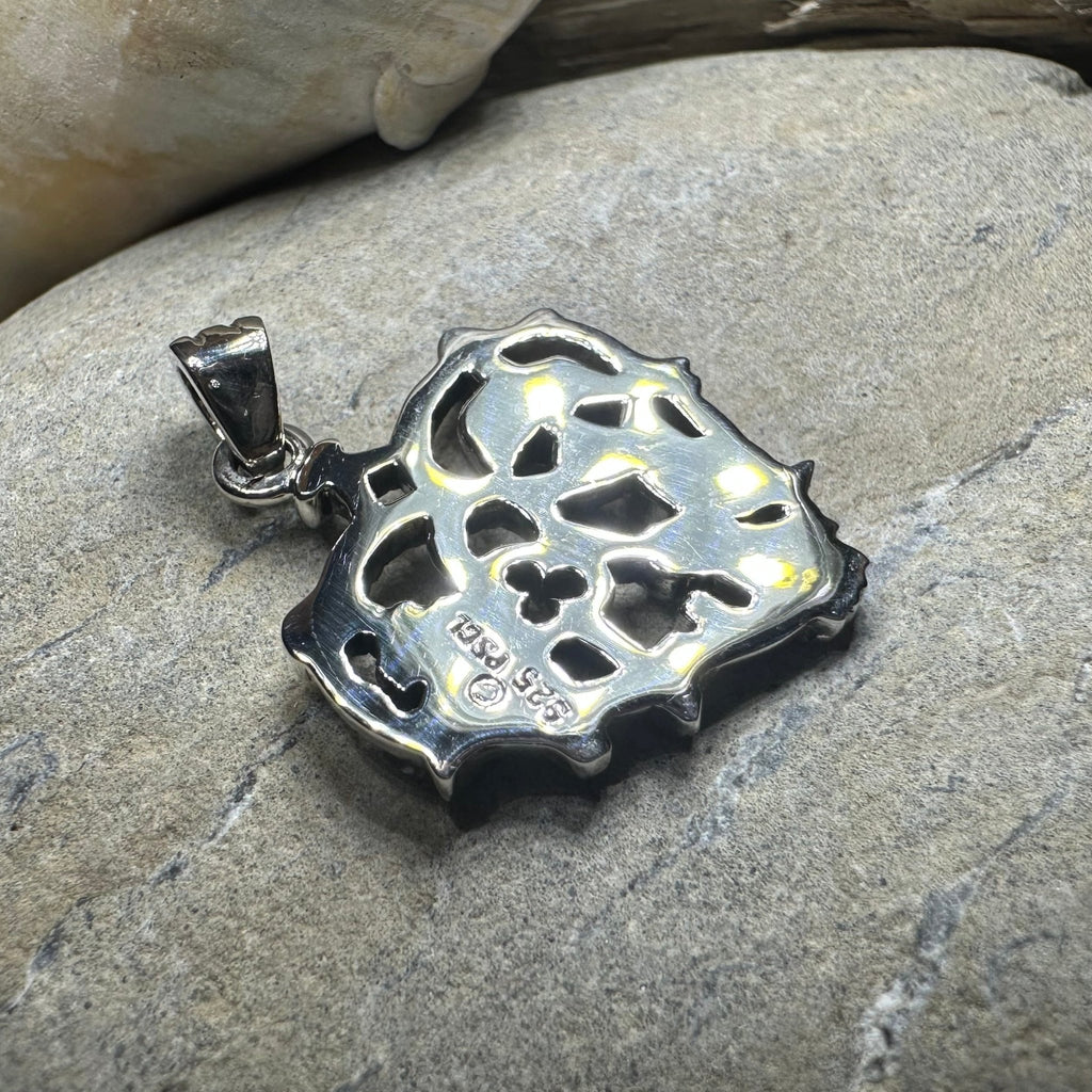Heart Italian Cimaruta Pendant in Sterling Silver Pendant La Vie Bien Heart Italian Cimaruta Pendant in Sterling Silver