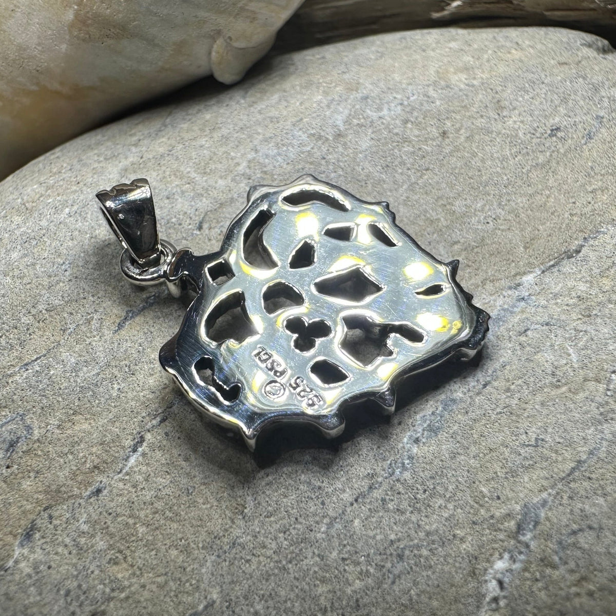 Heart Italian Cimaruta Pendant in Sterling Silver Pendant La Vie Bien Heart Italian Cimaruta Pendant in Sterling Silver