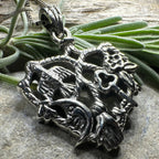 Heart Italian Cimaruta Pendant in Sterling Silver Pendant La Vie Bien Heart Italian Cimaruta Pendant in Sterling Silver