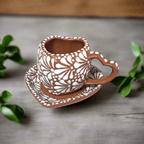 Heart Mug & Pitcher Set | Handmade Mexican Pottery (9 - Pieces) Talavera Tea Set La Vie Bien Heart Mug & Pitcher Set | Handmade Mexican Pottery (9 - Pieces)