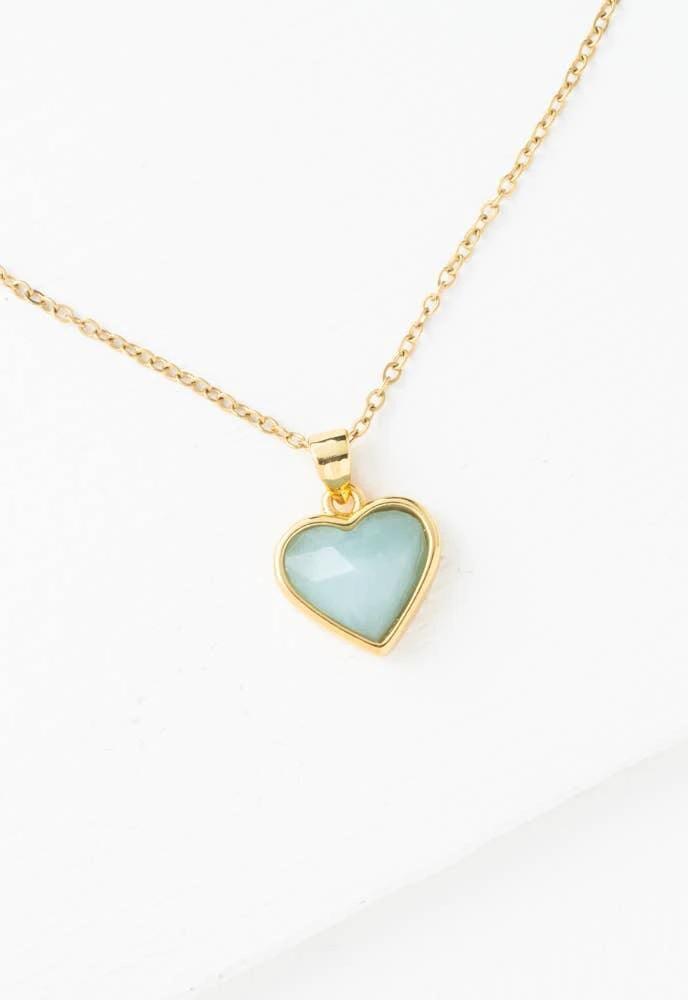 Heart of Joy Necklace in Amazonite by Ethical Trade Co