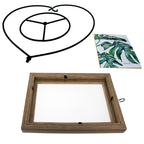 Heart-Shaped Hanging Photo Picture Frame and Black Metal Ornament Stand 9.75 Inches Ornament Stands La Vie Bien Heart-Shaped Hanging Photo Picture Frame and Black Metal Ornament Stand 9.75 Inches