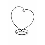 Heart-Shaped Hanging Photo Picture Frame and Black Metal Ornament Stand 9.75 Inches Ornament Stands La Vie Bien Heart-Shaped Hanging Photo Picture Frame and Black Metal Ornament Stand 9.75 Inches