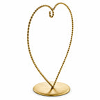 Heart-Shaped Twisted Gold Metal Ornament Display Stand 6.2 Inches Ornament Stands La Vie Bien Heart-Shaped Twisted Gold Metal Ornament Display Stand 6.2 Inches