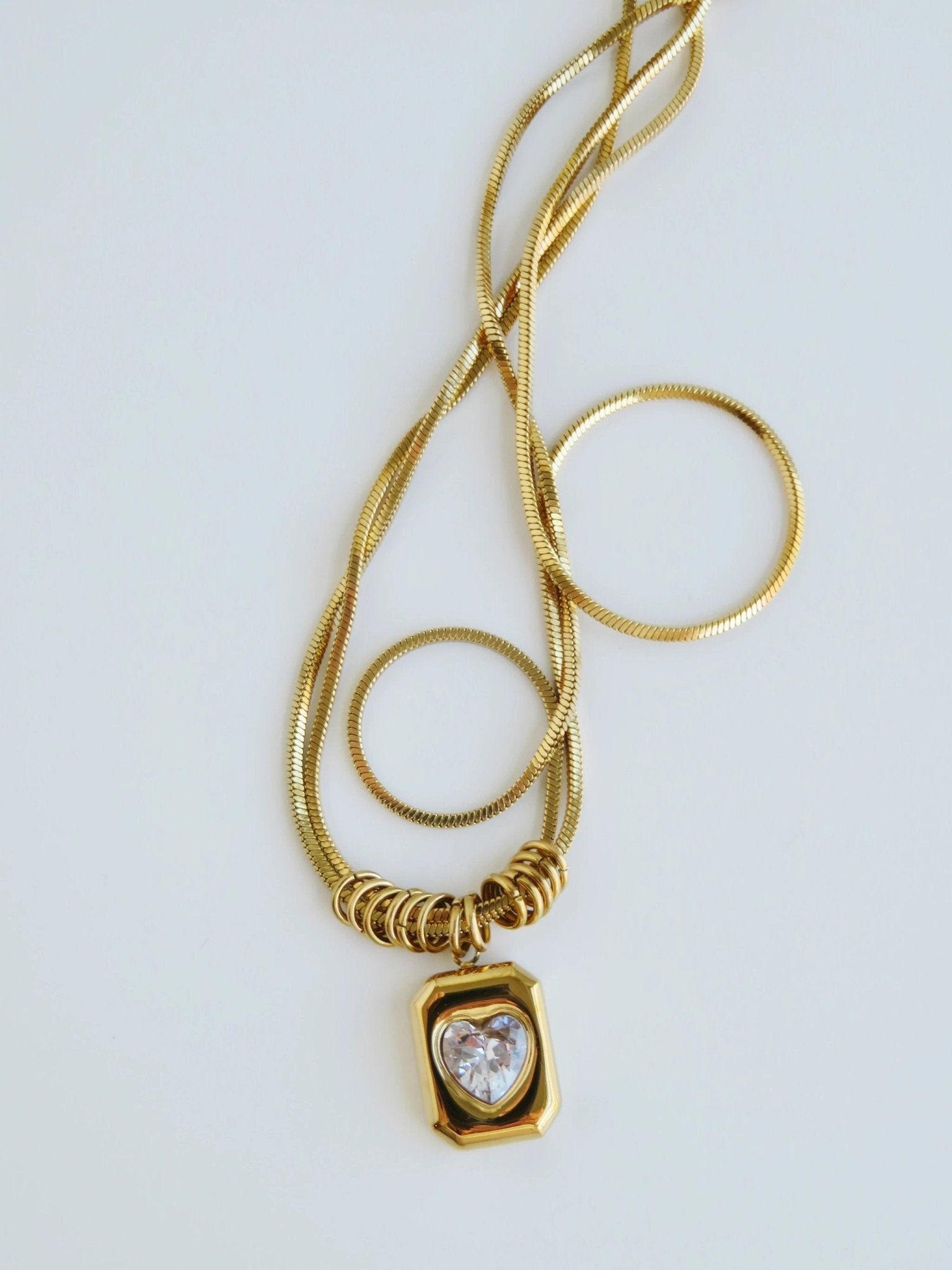 Heart Tag Necklace - Love